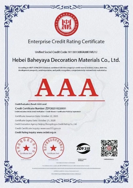 Enterprise Credit Rating Certificate